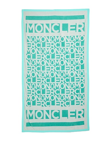 MONCLER Beach towel Turquoise 100% Cotton