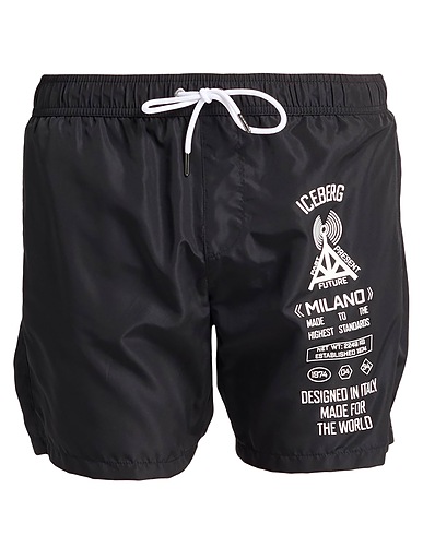 ICEBERG Boxer mare Nero 100% Poliestere