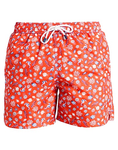 FIORIO Swim shorts Orange 100% Polyester