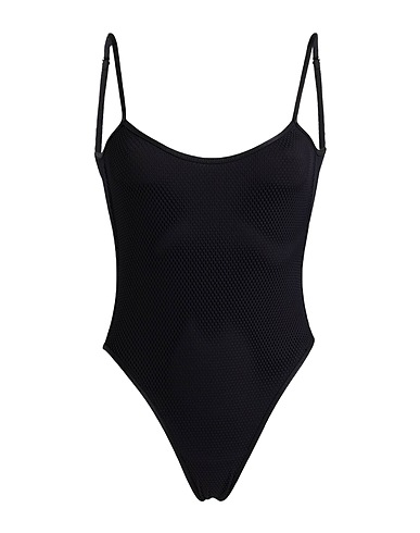 LESLIE AMON One-piece swimsuits Black 80% Polyamide, 20% Elastane