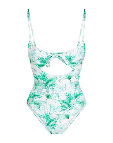MELISSA ODABASH One-piece swimsuits White 86% Polyamide, 14% Elastane