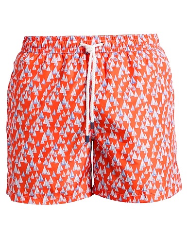 FIORIO Swim shorts Orange 100% Polyester