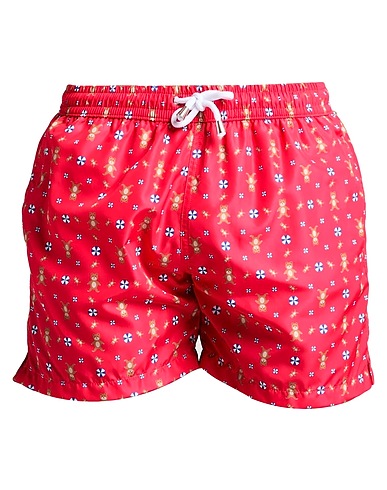 FRANZESE COLLECTION Swim shorts Red 100% Polyester