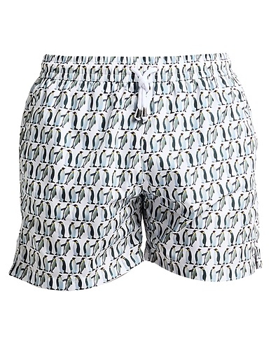 FRANZESE COLLECTION Swim shorts White 100% Polyester