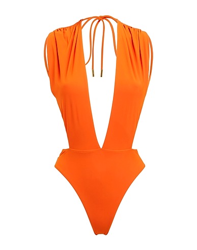 SAINT LAURENT One-piece swimsuits Rust 73% Polyamide, 27% Elastane