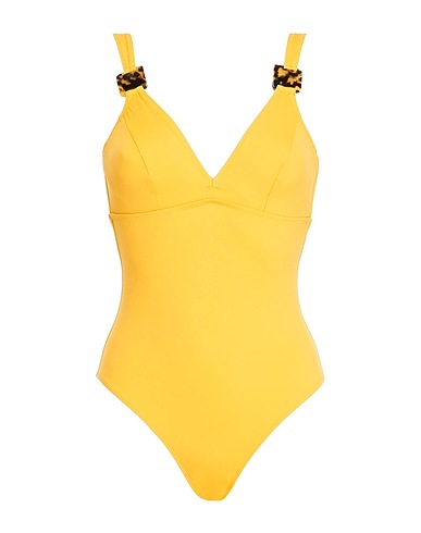ELSE Costume intero Giallo ocra 62% Poliammide, 38% Elastan