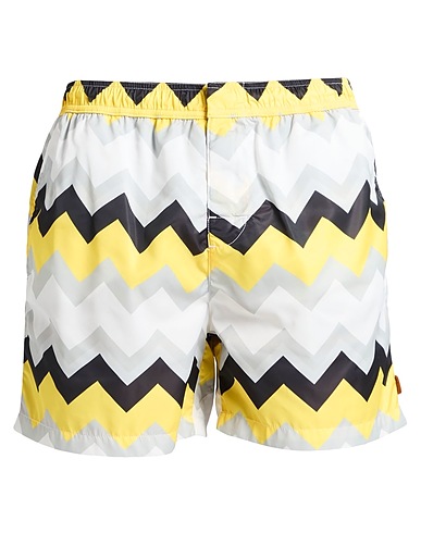 MISSONI Swim shorts Yellow 70% Polyester, 30% Polyamide