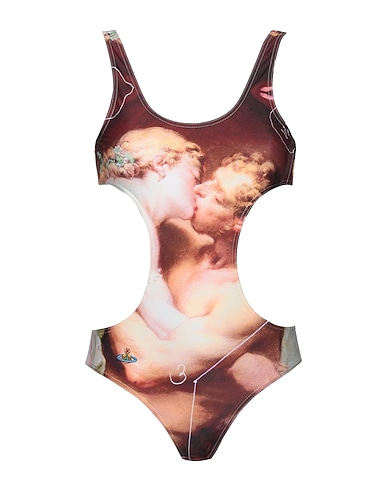 VIVIENNE WESTWOOD One-piece swimsuits BORDEAUX 78% Polyamide, 22% Elastane