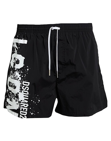 DSQUARED2 Swim shorts ICON BEACHWEAR Black 92% Polyamide, 8% Elastane