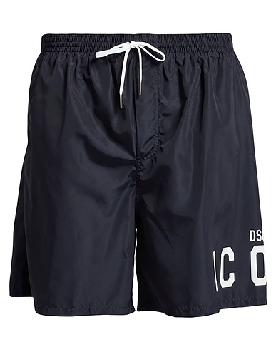 DSQUARED2 Swim shorts ICON BEACHWEAR Midnight blue 100% Polyester