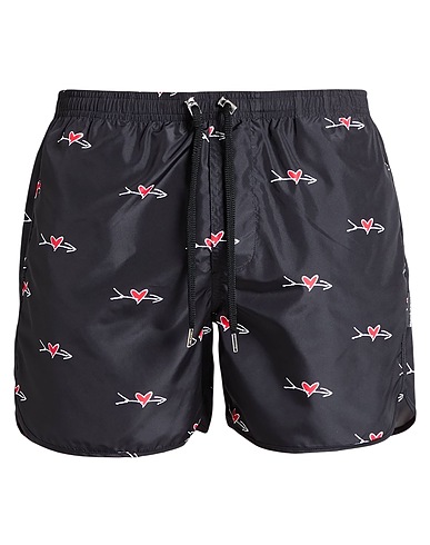 NEIL BARRETT Swim shorts Black 100% Polyester
