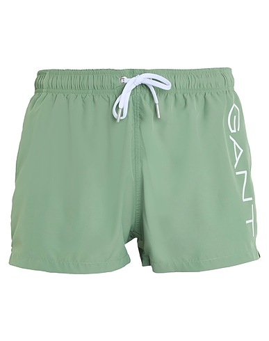 GANT Swim shorts Sage green 100% Recycled polyester