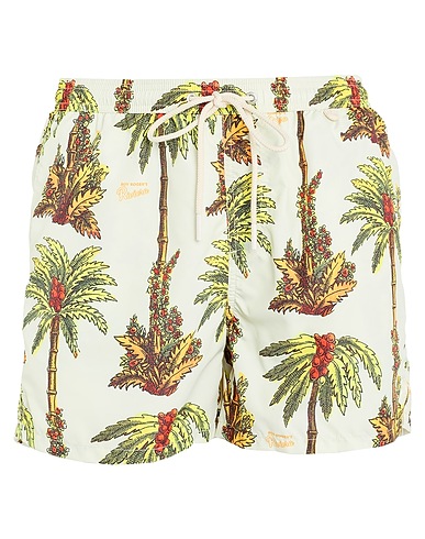 ROŸ ROGER'S Swim shorts Off white 100% Polyester
