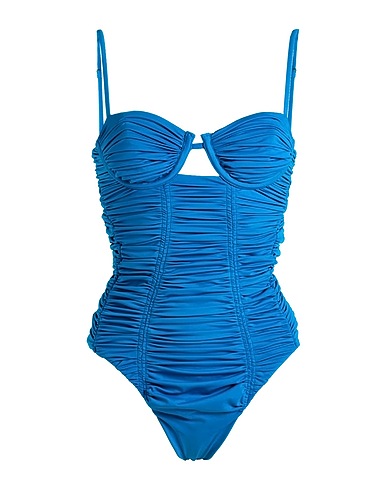 SELF-PORTRAIT One-piece swimsuits AZZURRO 80% Polyamide, 20% Elastane