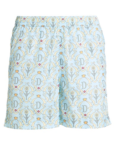 DRÔLE DE MONSIEUR Swim shorts Sky blue 100% Polyester