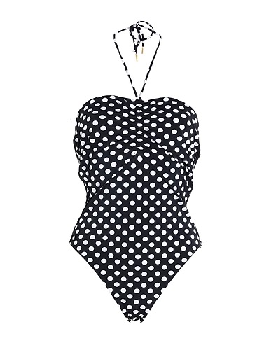 SAINT LAURENT One-piece swimsuits Black 74% Polyamide, 26% Elastane