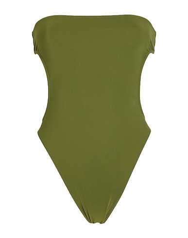 SAINT LAURENT One-piece swimsuits Military green 73% Polyamide, 27% Elastane