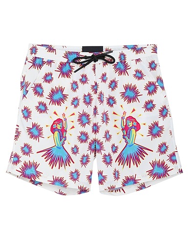 MAUNA KEA 水着（ボクサーパンツ） ホワイト ポリエステル 100%