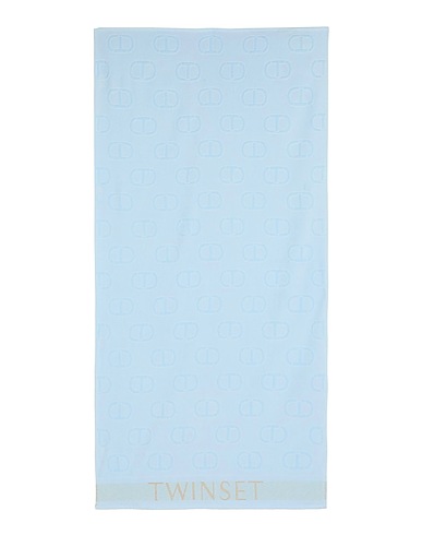 TWINSET Strandtuch U&B Himmelblau 98% Baumwolle, 1% Metallisiertes Polyester, 1% Viskose