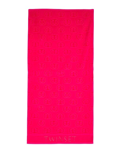 TWINSET Beach towel U&B Fuchsia 98% Cotton, 1% Metallic Polyester, 1% Viscose