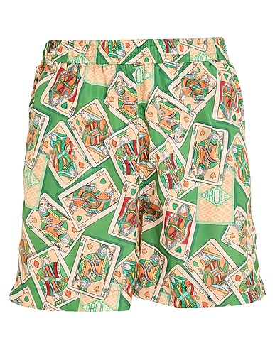 DRÔLE DE MONSIEUR Swim shorts Green 100% Polyester