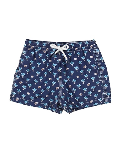 FEDELI Swim shorts Navy blue 100% PES - Polyethersulfone