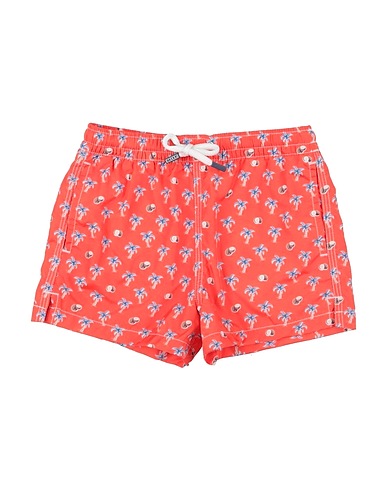 FEDELI Swim shorts Orange 100% PES - Polyethersulfone
