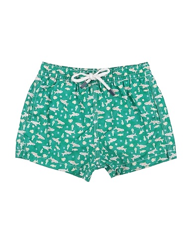 FEDELI Swim shorts Green 100% PES