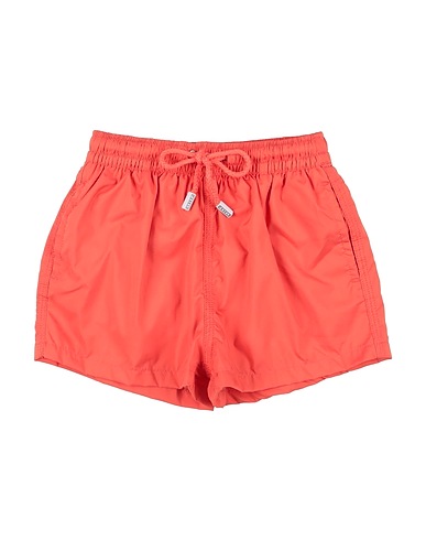 FEDELI Swim shorts Salmon pink 100% PES