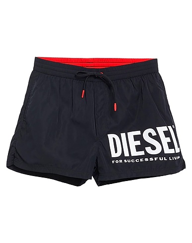 DIESEL Swim shorts Black 100% Polyester