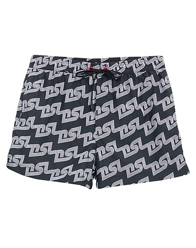 DIESEL Swim shorts Black 100% Polyester