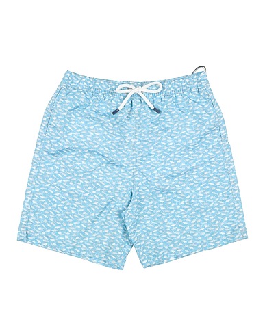 FEDELI Swim shorts Sky blue 100% PES - Polyethersulfone