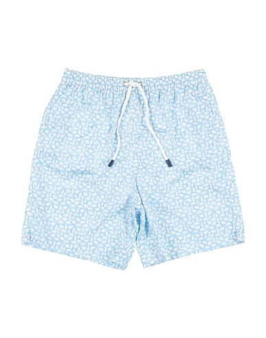 FEDELI Swim shorts Sky blue PES - Polyethersulfone