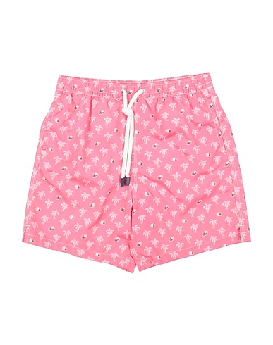 FEDELI Swim shorts Coral 100% PES - Polyethersulfone