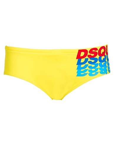 DSQUARED2 Swim briefs Yellow 72% Polyamide, 28% Elastane