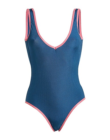 WIKINI One-piece swimsuits Navy blue 90% Polyamide, 10% Elastane