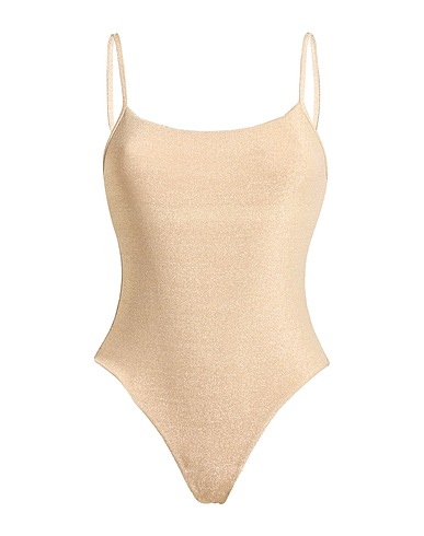 WEILI ZHENG One-piece swimsuits 65% Polyamide, 30% Metallic fiber, 5% Elastane