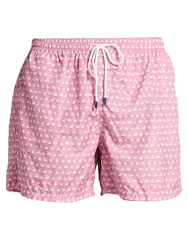 FEDELI Swim shorts Pink 100% Recycled polyester