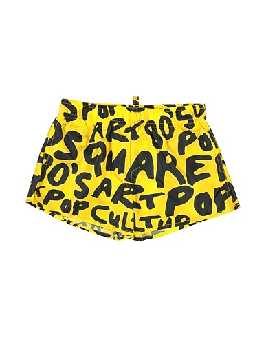 DSQUARED2 Swim shorts Yellow 100% Polyester