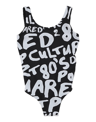 DSQUARED2 One-piece swimsuits Black 80% Nylon, 20% Elastane