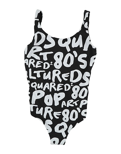 DSQUARED2 One-piece swimsuits Black 80% Nylon, 20% Elastane