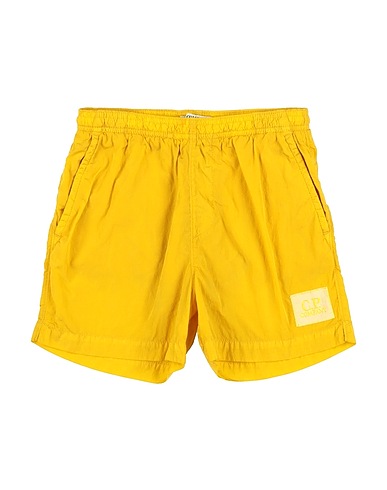 C.P. COMPANY UNDERSIXTEEN Swim shorts Mustard 100% Polyamide, Cotton, Polyester