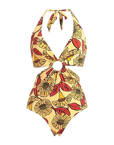 SIYU One-piece swimsuits Yellow 85% Polyamide, 15% Elastane
