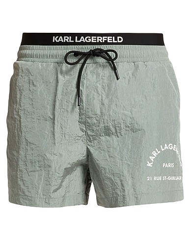 KARL LAGERFELD Boxer mare BEACHWEAR Grigio 100% Poliestere