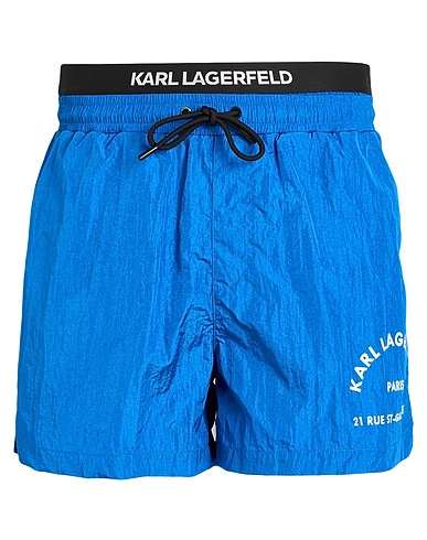 KARL LAGERFELD Boxer mare BEACHWEAR Blu 100% Poliestere
