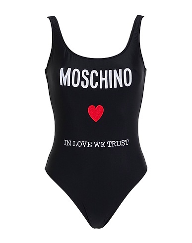 MOSCHINO One-piece swimsuits Black 80% Polyamide, 20% Elastane