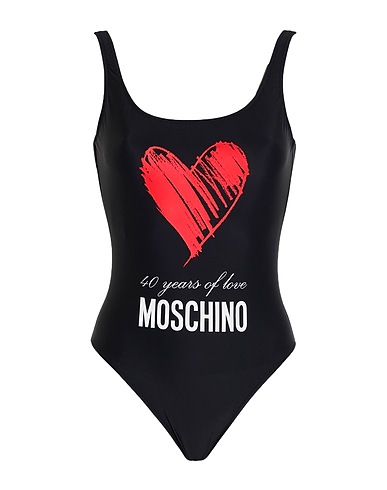 MOSCHINO One-piece swimsuits Black 78% Polyamide, 22% Elastane