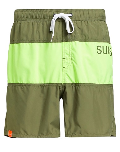 SUN 68 Swim shorts Military green 100% Polyester