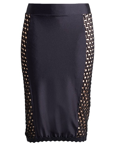 JEAN PAUL GAULTIER SOLEIL Cover-ups Black 80% Polyamide, 20% Elastane, Viscose, Cotton
