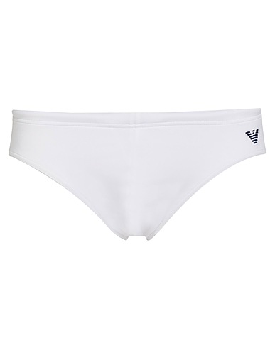 EMPORIO ARMANI Swim briefs White 91% Polyamide, 9% Elastane